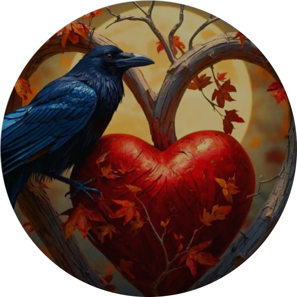 Raven & heart — Raven Moon Heart